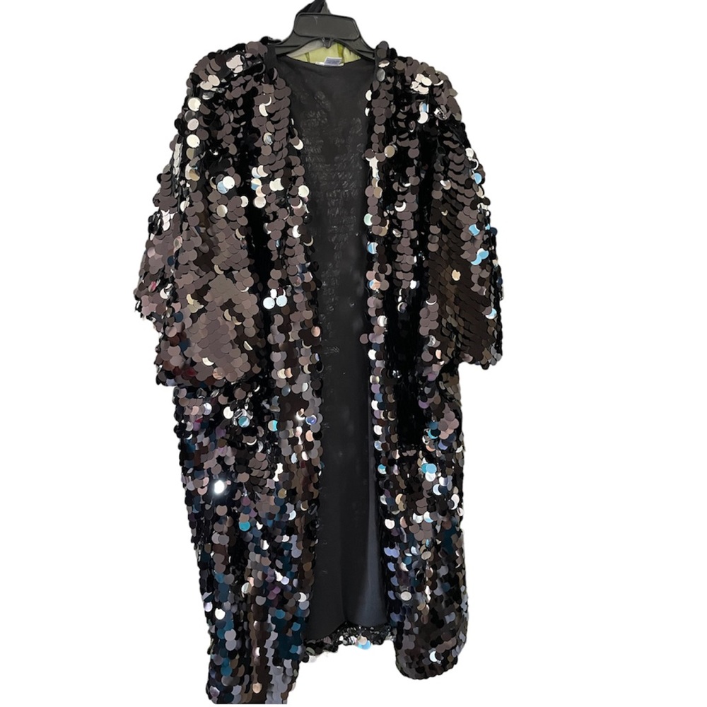 I heart raves KIMONO JACKET SEQUINS BLACK